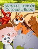 Animals Land Of Coloring Book