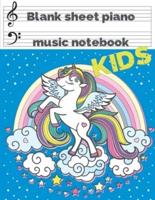 Blank Sheet Piano Music Notebook Kids