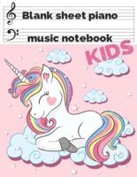 Blank Sheet Piano Music Notebook Kids