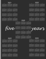 2020-2024 Five Year Planner 60 Months Calendar