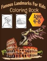Famous Landmarks For Kids Coloring Book Ages 4-8