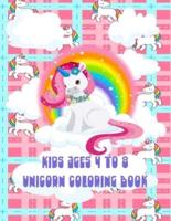 Kids Ages 4 To 8 Unicorn Coloring Book
