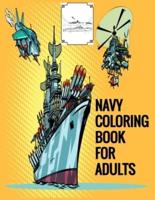 Navy Coloring Book For Adults