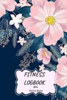 Fitness Logbook With Positive Quotes