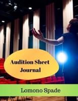 Audition Sheet Journal