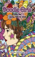 Doodle Girls Travel Size Coloring Book for Adults