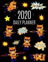 Superhero Cat Daily Planner 2020