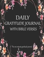 Daily Gratitude Journal With Bible Verses The One Minute Gratitude Journal