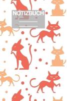 Notizbuch A5 Muster Zeichnung Katzen Katze Cat Ctas