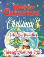 Merry Christmas Christmas Color By Number Colouring Book For Kids