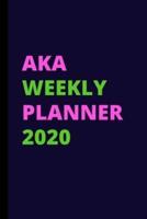 AKA Weekly Planner 2020
