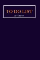 To Do List Notebook - Libreta - Cahier - Taccuino - Notizbuch