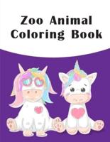 Zoo Animal Coloring Book