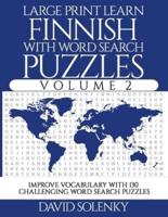 Large Print Learn Finnish With Word Search Puzzles Volume 2