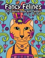 Fancy Felines Cat Coloring Book With Tangles