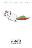 Katze Unicorn Einhorn-Katze Kalender 2020