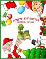 Merry Christmas Notebook for Kids