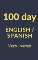 100 Day Spanish / English Verb Journal