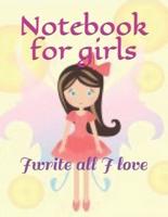 Notebook for Girls