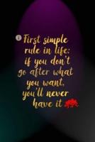 First Simple Rule In Life