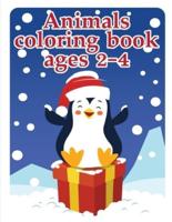 Animals Coloring Book Ages 2-4