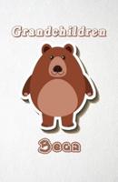Grandchildren Bear A5 Lined Notebook 110 Pages