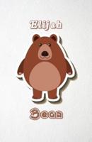 Elijah Bear A5 Lined Notebook 110 Pages