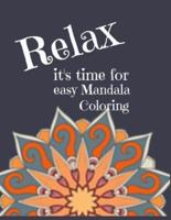 Easy Mandala Coloring