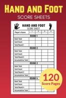 Hand and Foot Score Sheets 120 Score Pages