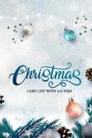 Christmas Card List With A-Z Tabs