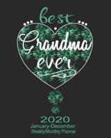 2020 January-December Weekly/Monthly Planner Best Grandma Ever