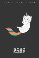 Katze Mit Regenbogenhorn Kalender 2020