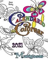 Calendario de Colorear 2021 Mariposas