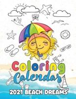 Coloring Calendar 2021 Beach Dreams