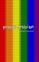 proud lesbian rainbow lego style  creative   Blank page   Journal