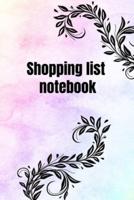 Shopping List Notebook : Organizational Log Book, Planner