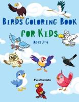 Birds Coloring Book for Kids Ages 3-6