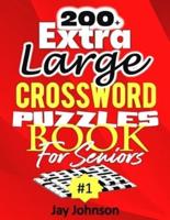 200+ Extra  Large Crossword  Puzzle Book  For Seniors