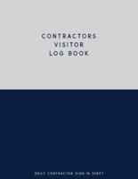 Contractors Visitor Log Book, Daily Contractor Sign In Sheet