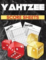 Yahtzee Score Sheets: Amazing Score Pads for Scorekeeping. 100 Large Yahtzee Score Pads Pages, Large Format 8.5" x 11" Yahtzee Score Cards