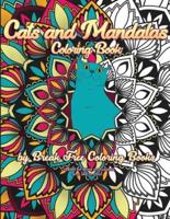 Cats and Mandalas Adult Coloring Book
