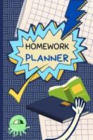 Homework Planner: Kids Homework Assignment School Notebook Planner