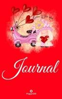 Journal for Girls ages 10+ Girl Diary  Journal for teenage girl   Dot Grid Journal   Hardcover   Red cover   122 pages  6x9 Inches
