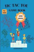 TIC TAC TOE Game Book 2250 GRIDS: TRAVEL SIZE Paper &amp; Pencil Games (5.25 x 8 inches size)