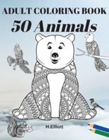 ADULT COLORING BOOK 50 Animals