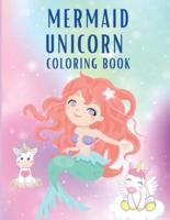 Mermaid Unicorn Coloring Book