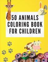 50 Animals Coloring Book for Children