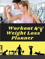 Workout &amp; Weight Loss Planner Undated : Track Workouts, Record Weight Training, Cardio, Nutrition and Track Your Progress