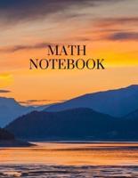 Math Notebook: 120 pages, math notebook, quad ruled workbook, 8.5 x 11 inch large soft cover journal, 4 squares per inch  suited for kids and students