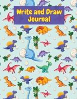 Write and Draw  Iournal: Draw and Write Composition  for boys and girls  Dotted Midline and Picture Space   Grades K-2 School Exercise Book  Large size - 8.5" x 11"